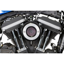 Air Stinger Stealth Air Cleaner Kit — Black, Chrome