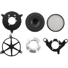 Kit de filtro de aire — Negro, redondo