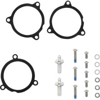 Kit de filtro de aire — Redondo, cromado