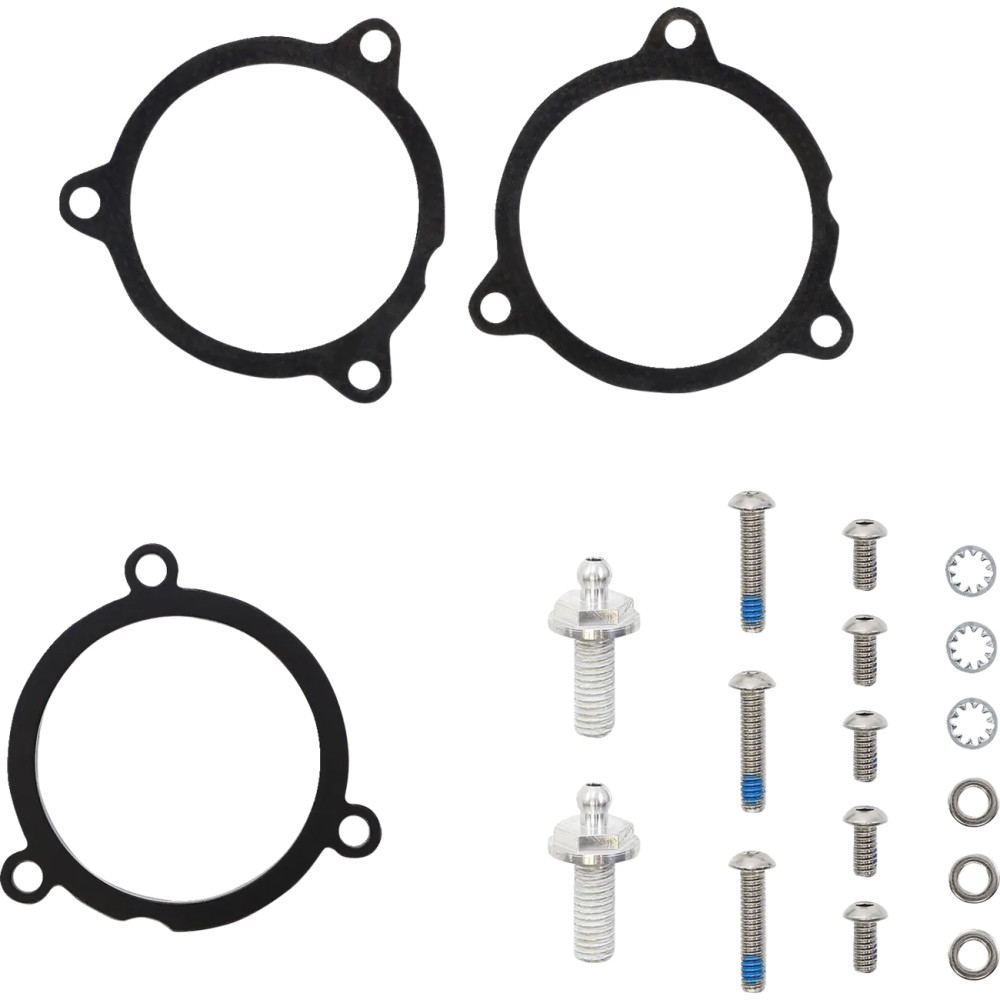 Kit de filtro de aire — Redondo, cromado