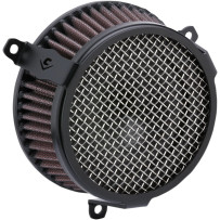 Air Cleaner Kit — Round, Black, Cotton gauze filter