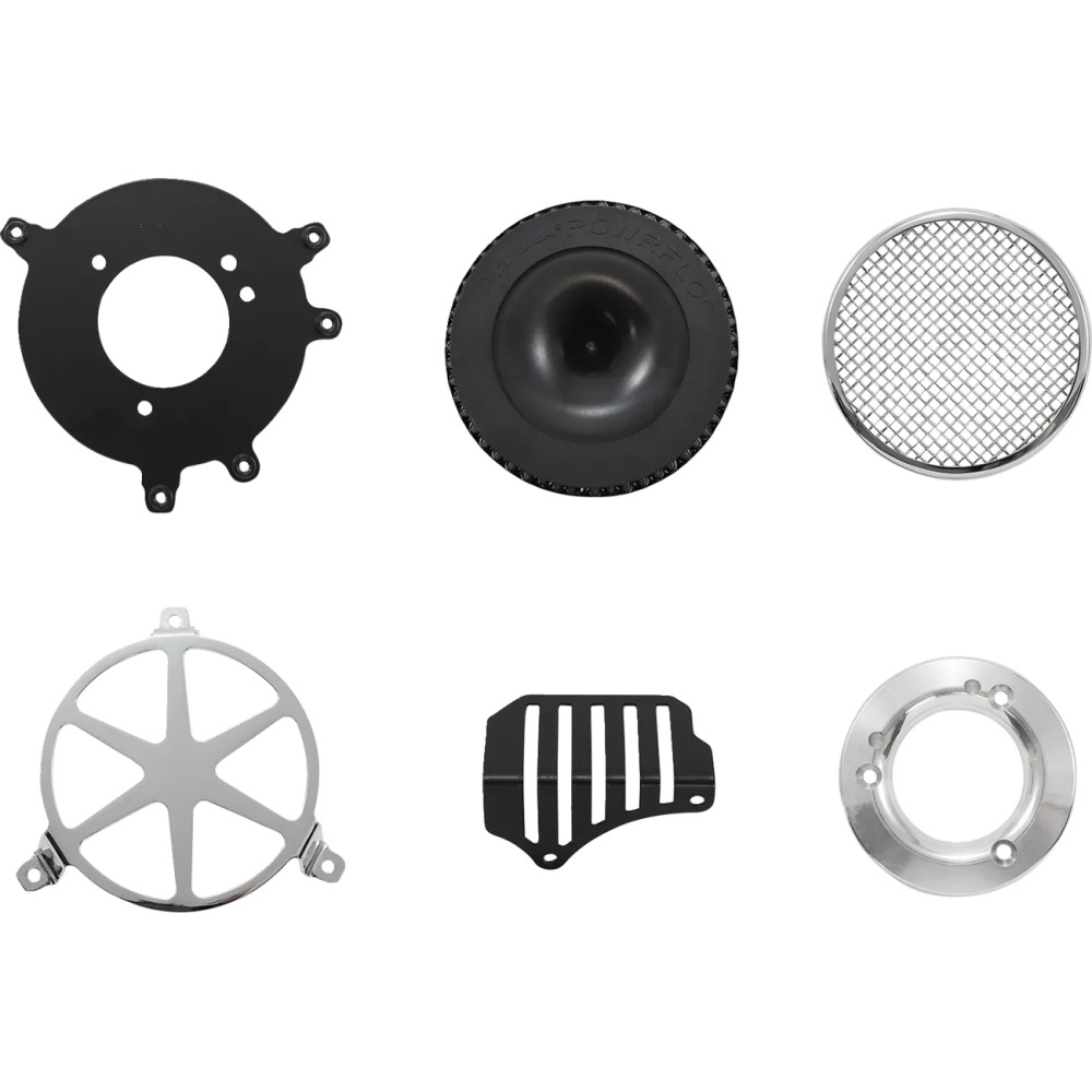 Air Cleaner Kit — Round, Chrome