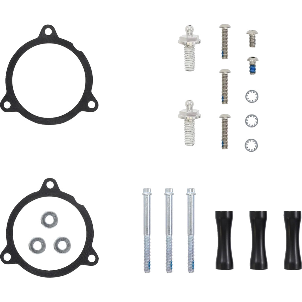 Kit de admisión de aire RPT — negro, redondo, aluminio