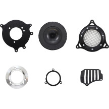 Kit de admisión de aire RPT — negro, redondo, aluminio