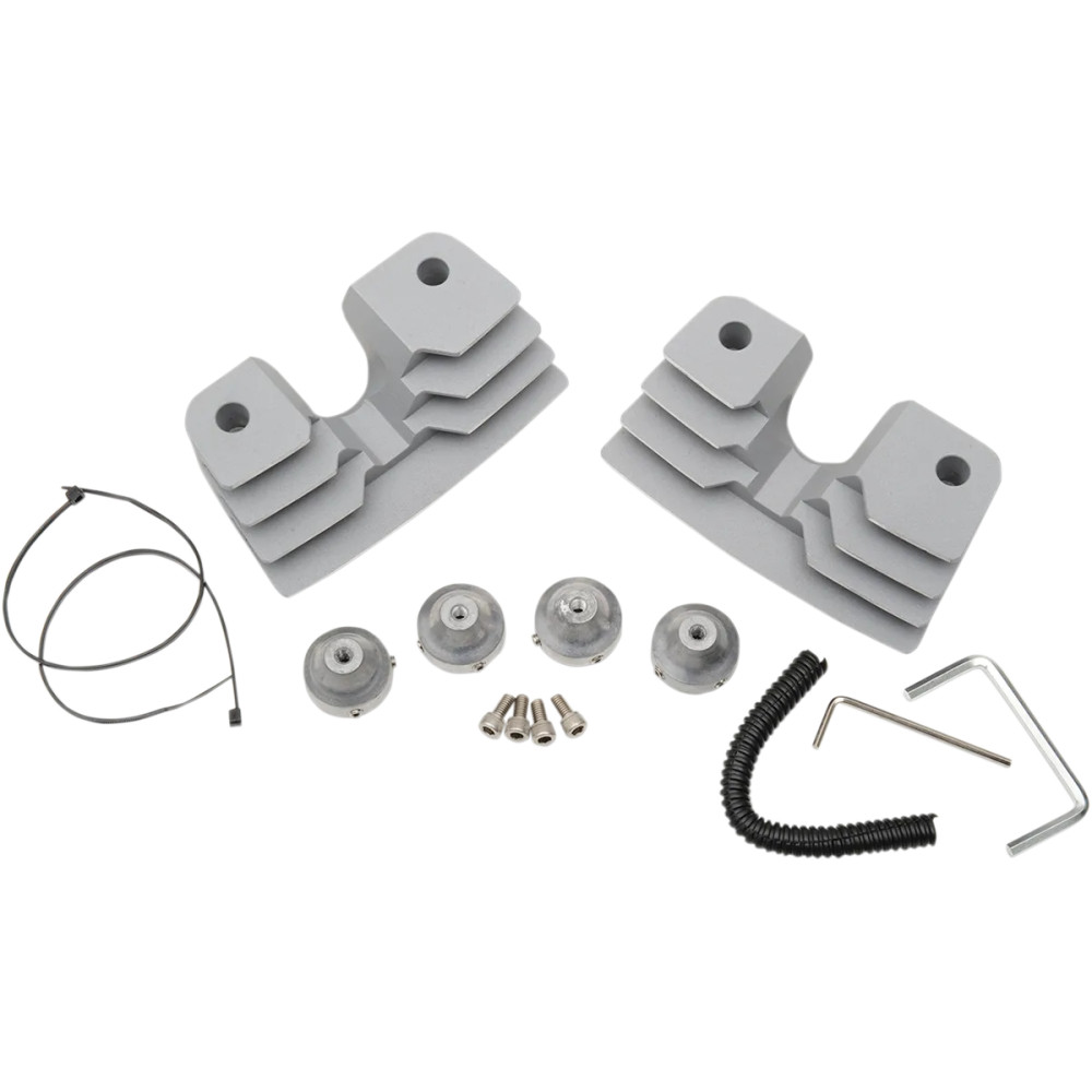 Spark Plug/Head Bolt Cover — Silver, Kit