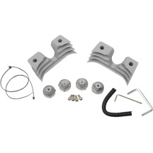 Cubierta para bujía/tornillo de culata — Kit para dos culatas, plateado