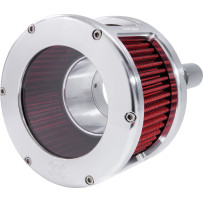 BA Race Series Air Cleaner Kit — Round, Billet aluminum, Raw