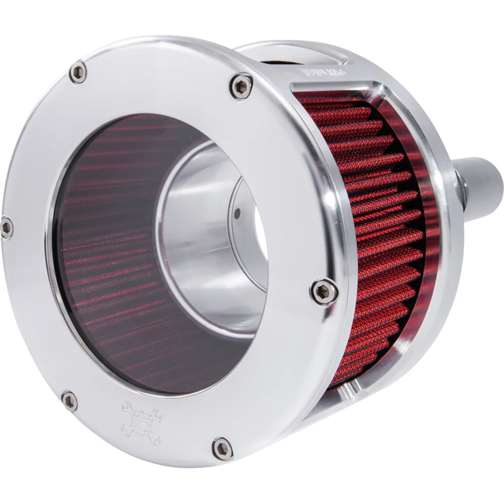 BA Race Series Air Cleaner Kit — Round, Billet aluminum, Raw