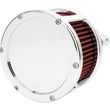 BA Race Series Air Cleaner Kit — Round, Chrome