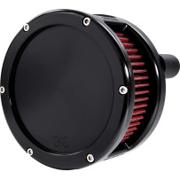 BA Series Air Cleaner Kit — Black anodized, Round