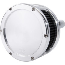 BA Series Air Cleaner Kit — Billet aluminum, Round, Raw finish