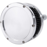 BA Series Air Cleaner Kit — Billet aluminum, Round, Raw finish