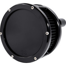 BA Series Air Cleaner Kit — Round, black anodized