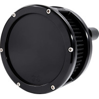 BA Series Air Cleaner Kit — Round, black anodized