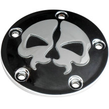Tapa Split Skull de platinos — Negro