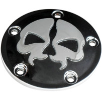 Tapa Split Skull de platinos — Negro