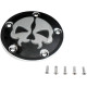 Tapa Split Skull de platinos — Negro