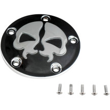 Tapa Split Skull de platinos — Negro