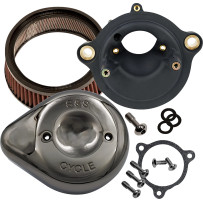 Stealth Air Cleaner Kit — Teardrop, Lava Chrome