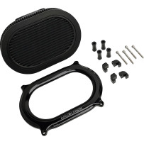 Kit de filtro de aire Stage II — Negro, requiere placa trasera Ventilator® oval de OEM/Harley-Davidson