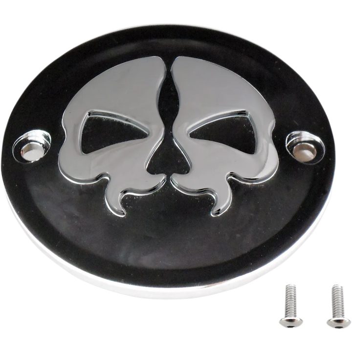 Tapa Split Skull para platinos — Negro, fundición a presión