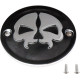 Tapa Split Skull para platinos — Negro, fundición a presión