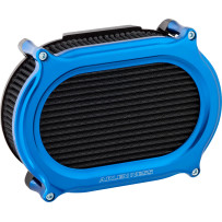 Kit de filtro de aire Stage II — Azul, requiere placa posterior OEM/Harley‑Davidson Ventilator® oval