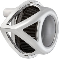 Kit de filtro de aire Clear Tear — cromo, forma de lágrima