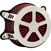 VO2 Radiant V Kit de admisión de aire — Redondo, plateado, acero inoxidable cepillado