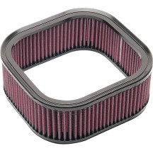Replacement High-Flow Air Filter — 211 mm × 206 mm × 84 mm, Red