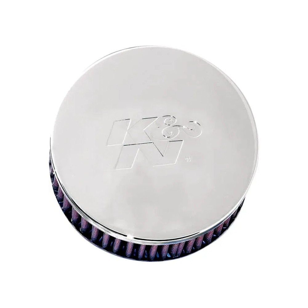 Conjunto de filtro de aire personalizado — 36–38 mm, ancho 5.00", Mikuni, cromo