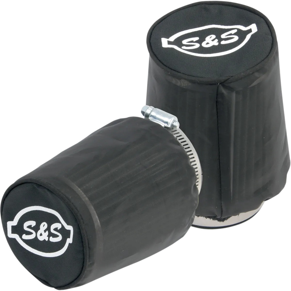 Rain Cover Filter Wraps for Tuned Induction Filters — Black, Pair