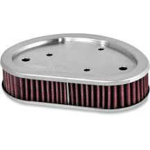 Replacement High-Flow Air Filter — 41 mm (1.625"), 179 mm (7.06"), 121 mm (4.76"), Red