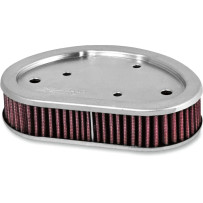 Replacement High-Flow Air Filter — 41 mm (1.625"), 179 mm (7.06"), 121 mm (4.76"), Red