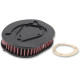 Filtro de aire de alto flujo de reemplazo — 179 mm × 143 mm × 41 mm, Rojo