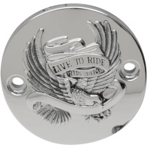 Tapa de puntos Live To Ride — Negro, Cromo
