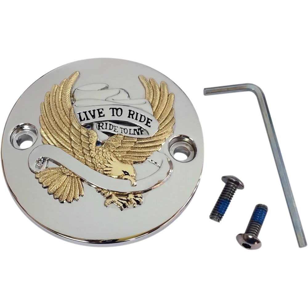 Tapa de Live To Ride Points — Negro, Cromo, Dorado