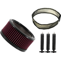 Big Power Filter Kit — Round, black gloss
