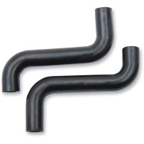 Breather Tubes — Big Twin, Black, Pair