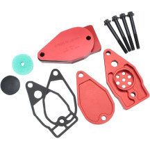 Rocker Box Breather Kit — Black, Red