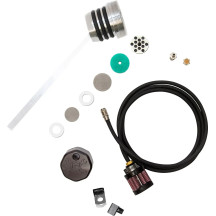 Vented Dipstick — Black, Silver