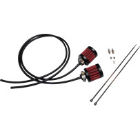 External Breather Kit — Black, Red