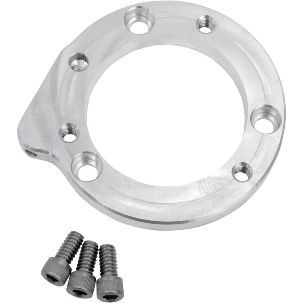 Air Cleaner Adapter — For S&S carburetors, silver