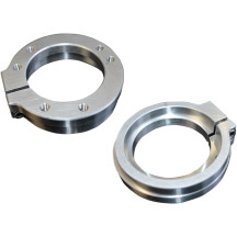 Adaptador de filtro de aire Mikuni — compatible con HSR 42/45, S&S E/G y Keihin CV, plateado