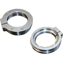 Mikuni Air Cleaner Adapter — fits HSR 42/45, S&S E/G and Keihin CV, Silver