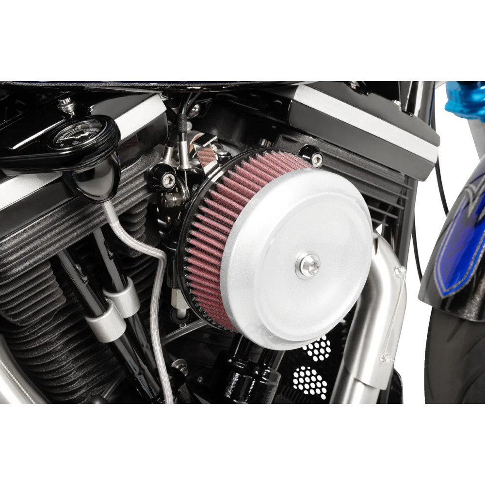 Stealth Air Cleaner Cover — Chrome, Billet Aluminum