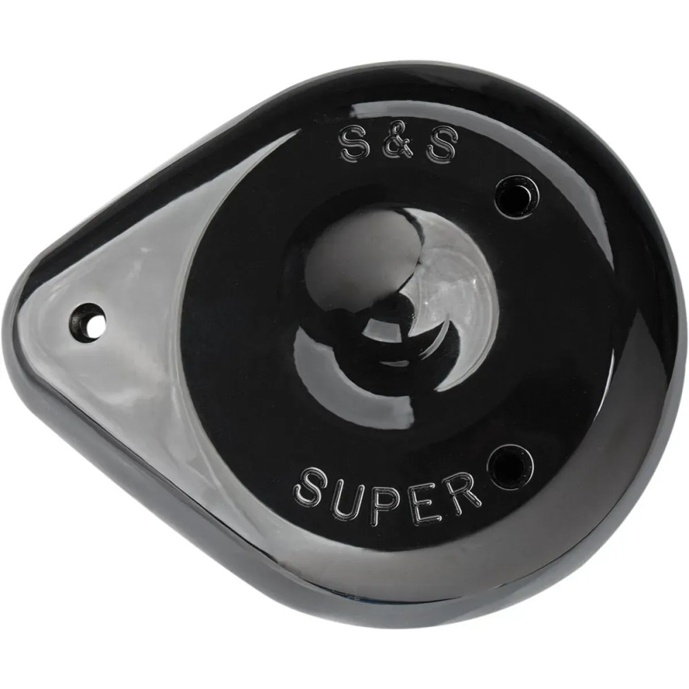 S&S Air Cleaner Cover — Super E & G, Black gloss