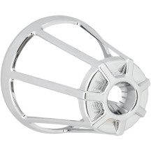 Tapa del filtro de aire Monster Sucker — cromo, aluminio mecanizado, cono