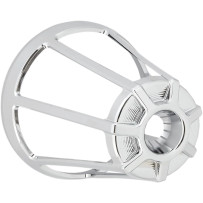 Tapa del filtro de aire Monster Sucker — cromo, aluminio mecanizado, cono