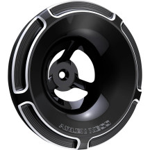 Cubierta del filtro de aire Velocity — Compatible con Arlen Ness Velocity 65, Velocity 90, Negro, Plata